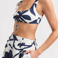Leinen Shorts Night Flower