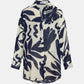Vitamin A Playa Leinenbluse Night Flower als Freisteller von vorne