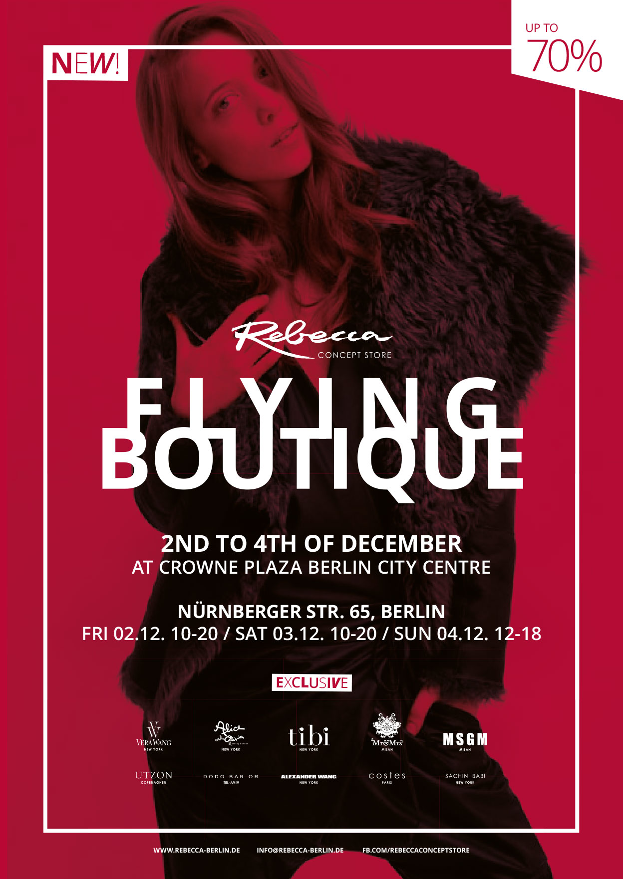 Flying Boutique, vom 2. bis 4. Dezember